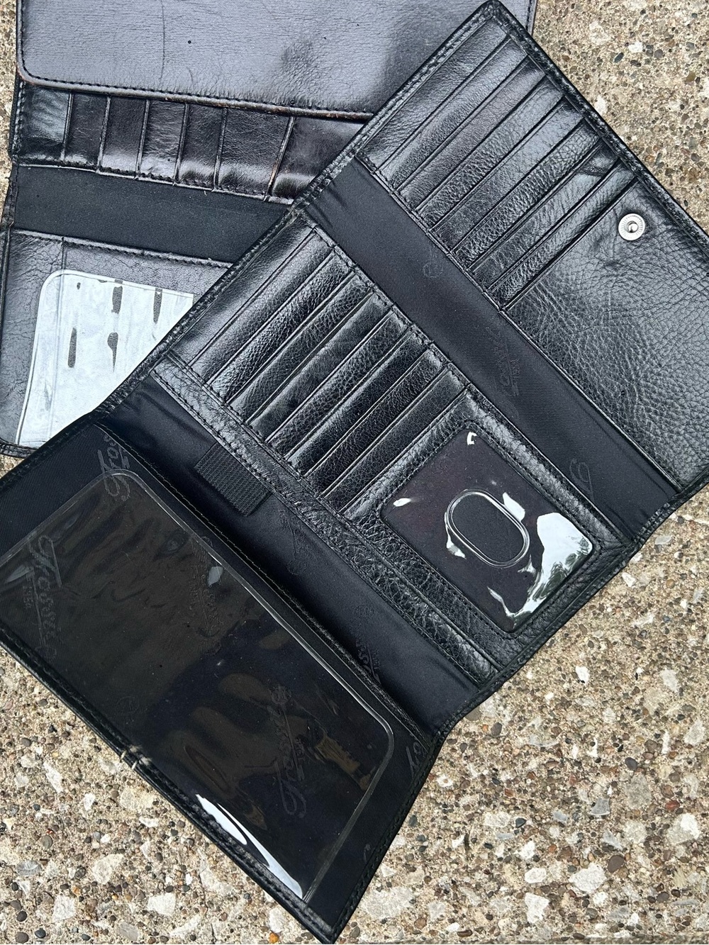 Black Leather Wallets Duo - Picture 2 of 6